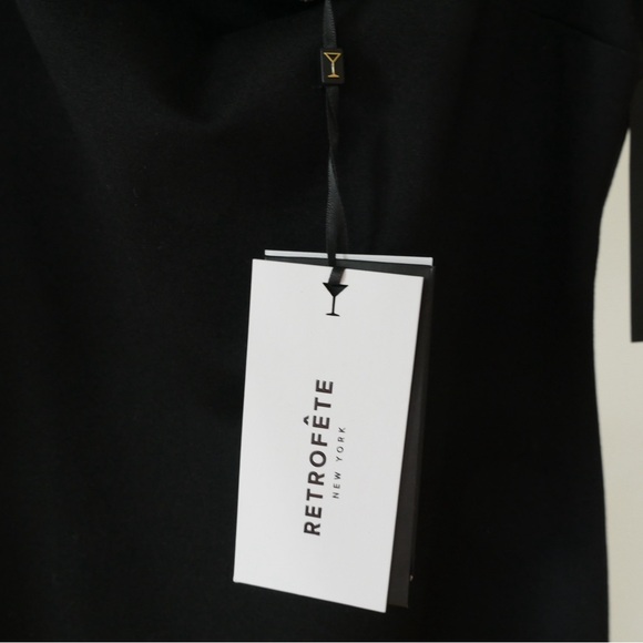 Retrofete New Regina Dress Crystal-Embellished Mini Black Small - Picture 11 of 13